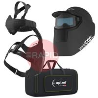 4600.090 Optrel Weldcap Bump Welding Helmet & Swiss Air PAPR Air Fed Halfmask System, Ready To Weld Package