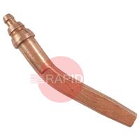 61830600 GasiQ S80 No 6 Bent Gouging Nozzle, 3 - 6mm AGNM