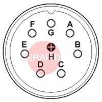 AMP08CS 8 Way Amphenol Cable Socket (18-8)