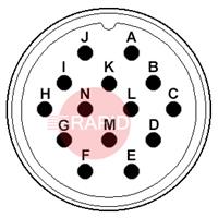 AMP14CP 14 Way Amphenol Cable Plug (20-27)