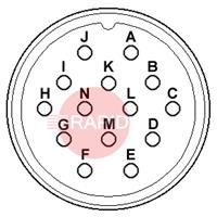 AMP14MPS 14 Way Amphenol Cable Socket (20-27) Special