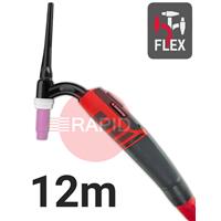 CK-EDS17F12 CK Diamond EDS 17FX Flex Head Air Cooled Tig Torch, 12m