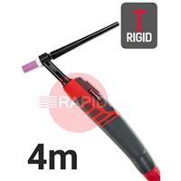 CK-EDS230R04 CK Diamond EDS 230RG Rigid Head Water Cooled Tig Torch, 4m