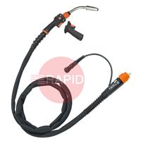 GXE408GAMN35 Kemppi Flexlite GXe K8 408GAMN Air Cooled 400A MIG Torch, w/ Euro/Amphenol Connection & GRE80 Torch Remote - 3.5m