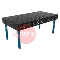 TWT.ECO.200100.28.W GPPH Traditional Eco Welding Table 2m x 1m w/ Wheels (System 28)