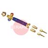 33081100  GasiQ D75 Ergo Oxy/Acetylene Complete Shank Kit, with Non-Return Valves & Quick Connector