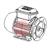 0000100594  Motor 1.1kW; 230-400V /3ph /50Hz