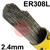 05801931-AC  Esab OK Tigrod 308L Stainless Steel Tig Wire, 2.4mm Diameter x 1000mm Cut Lengths - AWS A5.9 ER308L. 5.0kg Pack