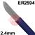 MST327  IABCO High Nickel Tig Wire, 2.4mm Diameter x 1000mm Cut Lengths - AWS A5.9 ER2594. 5Kg Pack