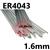 CWCT28  4043 (NG21) Aluminium Tig Wire, 1.6mm Diameter x 1000mm Cut Lengths - AWS 5.10 ER4043. 2.5kg Pack