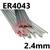 Rotabroach-TCT-L110  4043 (NG21) Aluminium Tig Wire, 2.4mm Diameter x 1000mm Cut Lengths - AWS 5.10 ER4043. 2.5kg Pack