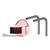 0000101160  Plymovent NMB Wall Mounting Bracket for Flex/UltraFlex-3/4 + FAN-28/42