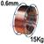 9873191  0.6mm, A18 MIG Wire, 15Kg Reel
