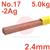 RO182450  SIF Sifcupron No 17-2Ag, 2.4 mm Diameter 5.0 Kg Pkt EN 1044: CP105, BS: 1845 CP2