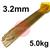 308065  SIF SIFREDICOTE No 1, 3.2 mm Diameter 5 kg / Pkt EN 1044: CU 302,, BS: 1845 CZ6A, 1453 C2