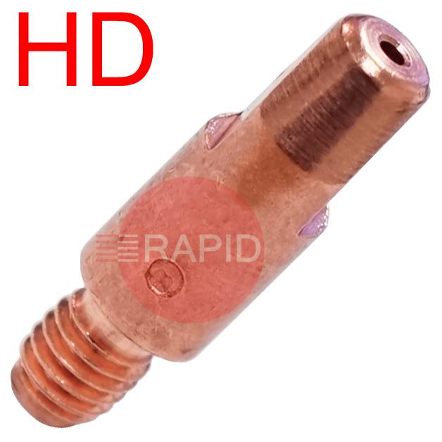 Binzel-M6-HDtip-28  Binzel M6 Heavy Duty Contact Tip, 0.6mm - 1.6mm, 28mm long