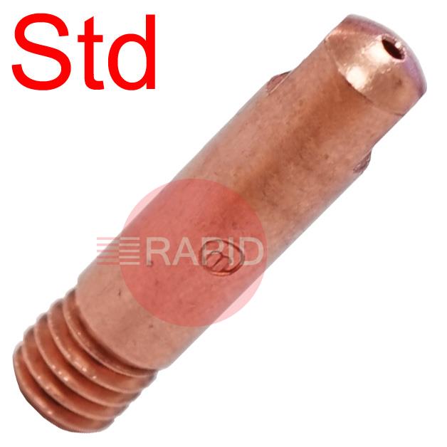 Binzel-M6-StdTip-25  Binzel MB15 M6 Standard Contact Tip. 0.6 - 1.2mm dia, 25mm long