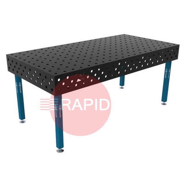 TWT.ECO.200100.28.W  GPPH Traditional Eco Welding Table 2m x 1m w/ Wheels (System 28)